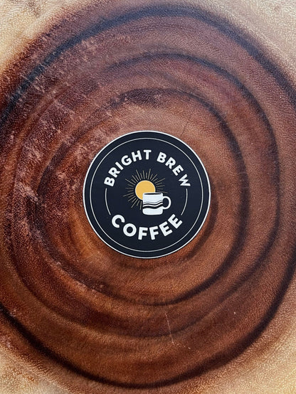 Bright Brew Logo Vinyl Sticker