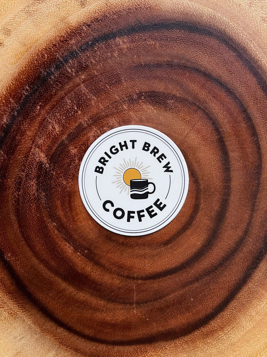 Bright Brew Logo Vinyl Sticker