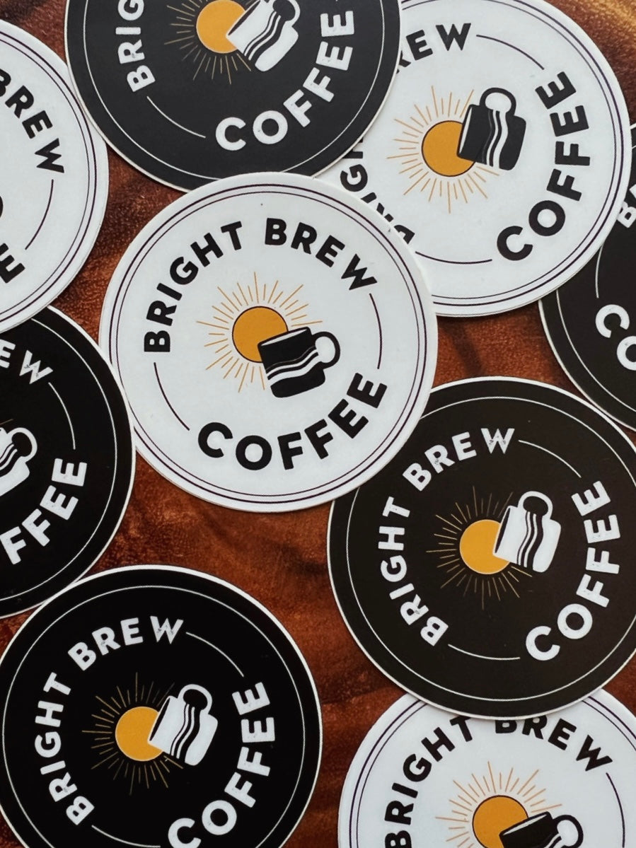 Bright Brew Logo Vinyl Sticker